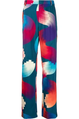 MARCELO BURLON Pantalones con estampado abstracto
