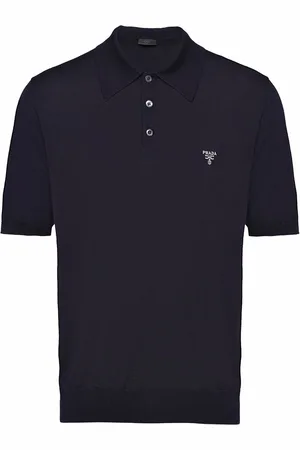 Prada Playera tipo polo con logo bordado