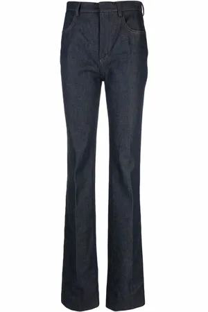 Saint Laurent Jeans bootcut de tiro alto