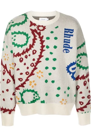 Rhude Suéter de tejido de intarsia