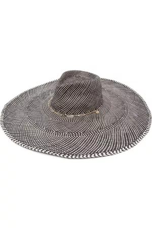 Van Palma Mujer Sombreros - Sombrero fedora con diseño entretejido
