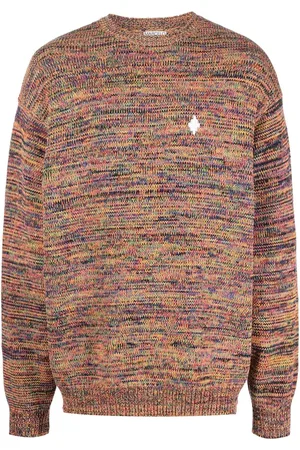 MARCELO BURLON Suéter tejido con logo bordado