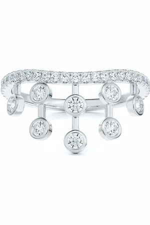 De Beers Anillo Dewdrop en platino con diamante
