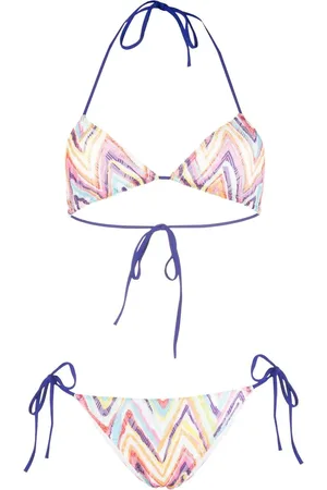 Missoni Bikini con motivo en zigzag