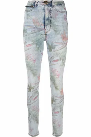 Philipp Plein Skinny jeans con estampado floral