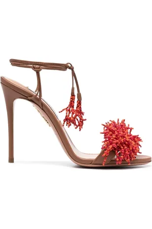 Aquazzura Sandalias con tacón alto y cuentas