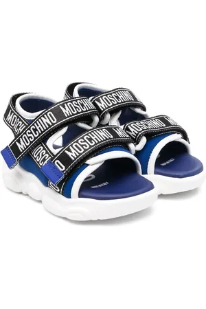 Moschino Sandalias con cierre autoadherente y logo