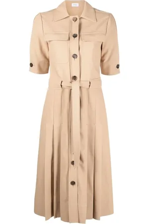 Salvatore Ferragamo Vestido camisero manga corta