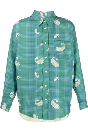 424 FAIRFAX Camisa con estampado de cuadros