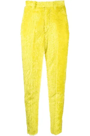 UNDERCOVER Pantalones texturizados de tiro alto