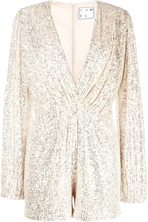 In the Mood for Love Jumpsuit corto con lentejuelas
