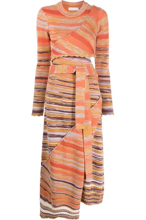 Simkhai Vestido tejido con motivo space dye