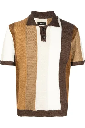 AMIRI Playera tipo polo con diseño color block