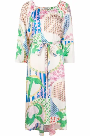 HENRIK VIBSKOV Vestido midi con estampado Birds