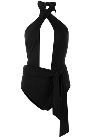 Tory Burch Traje de baño cruzado con cuello halter