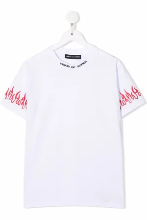 Vision Of Super Playera con logo flame bordado