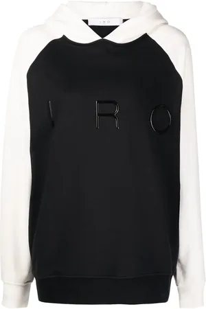 IRO Hoodie de dos tonos con logo