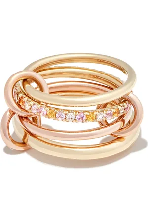 SPINELLI KILCOLLIN Anillo Nimbus en oro rosa de 18kt con diamantes y zafiros