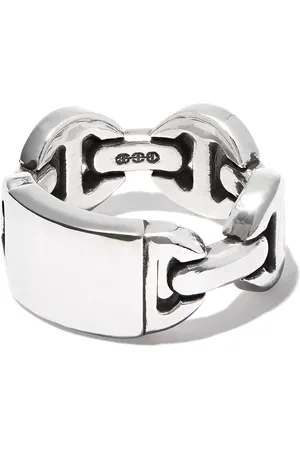 HOORSENBUHS Anillo de plata con cadena gruesa