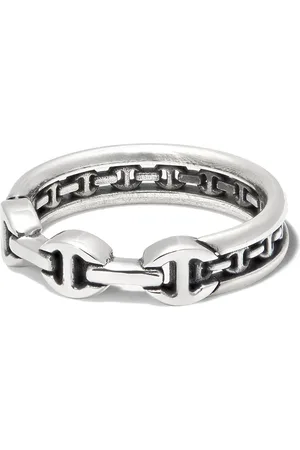 HOORSENBUHS Anillo de cadena en plata de ley
