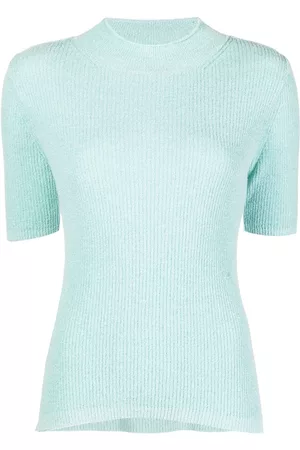 Low Classic Playera tejida de canalé manga corta