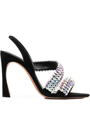 ALEXANDRE BIRMAN Sandalias con detalles de cristal