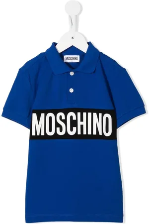 Moschino Playera tipo polo con logo estampado