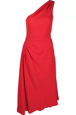Dior Vestido fruncido con hombro descubierto 2010