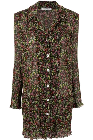Serafini Abrigo floral con botones