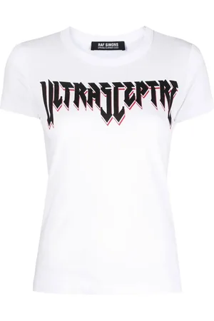 RAF SIMONS Playera con estampado gráfico