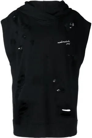 GOEN.J Sudadera sin mangas con efecto envejecido