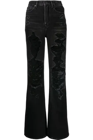 GOEN.J Jeans rectos con efecto envejecido