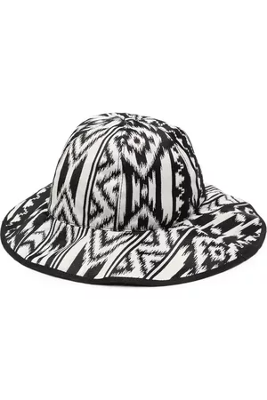 MARCELO BURLON Hombre Sombreros - Sombrero de verano con estampado geométrico
