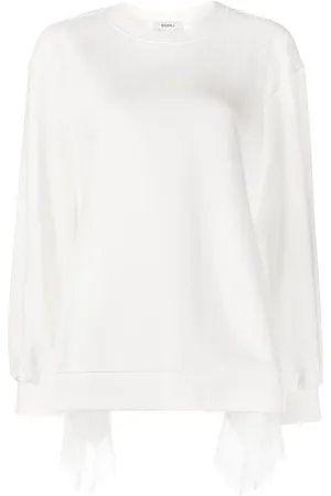 GOEN.J Sudadera con ribete de encaje
