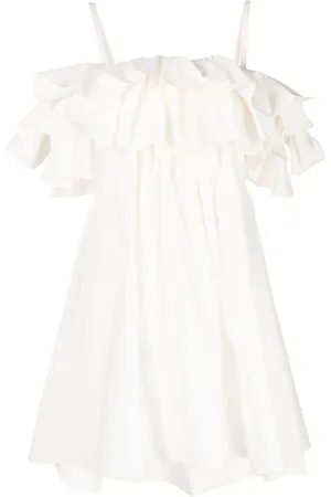 GOEN.J Vestido con volantes y hombros descubiertos