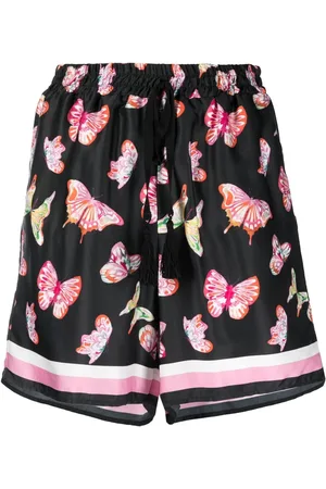 Ermanno Firenze Shorts con estampado de mariposas