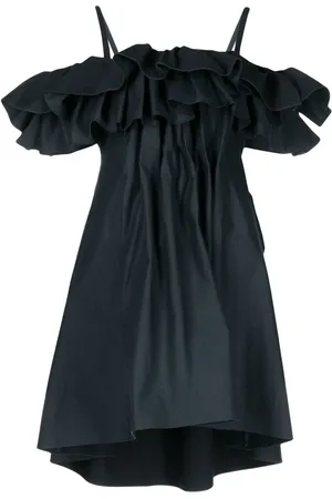 GOEN.J Vestido con volantes y hombros descubiertos