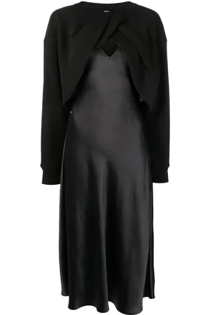 GOEN.J Vestido largo con detalle retorcido en la parte delantera