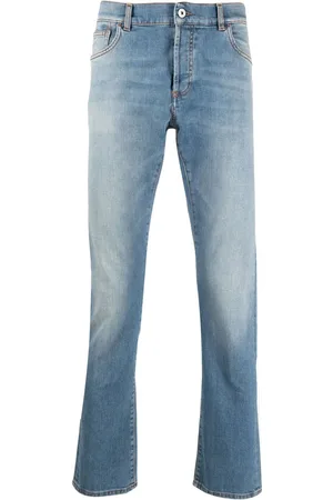MARCELO BURLON Jeans rectos con tiro medio