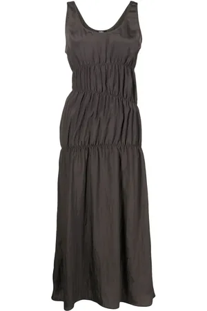 GOEN.J Vestido midi con detalle fruncido