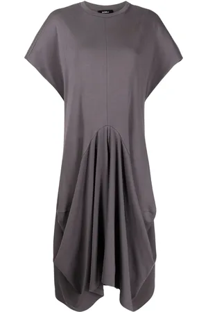 GOEN.J Vestido midi con detalle drapeado