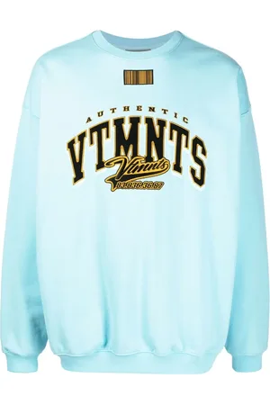 VTMNTS Hoodie con cuello redondo y logo estampado