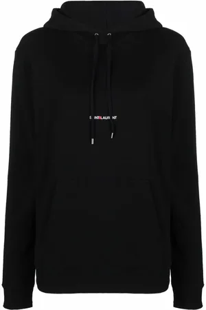 Saint Laurent Hoodie con logo estampado