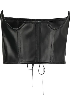 Manokhi Top estilo corset con agujetas