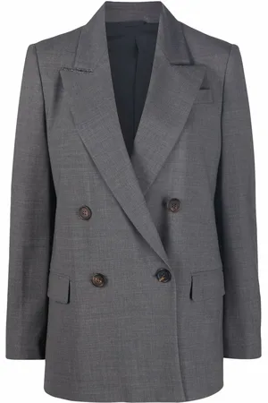 Brunello Cucinelli Saco con doble botonadura