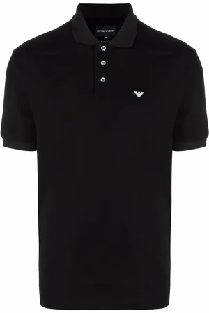 Emporio Armani Playera tipo polo con detalle del logo