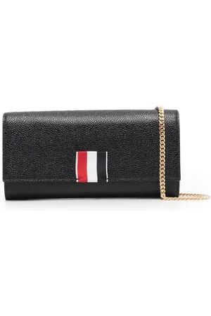 Thom Browne Bolsa de hombro con parche del logo