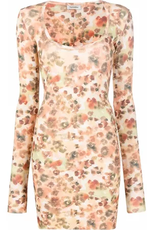 Nanushka Vestido corto con animal print