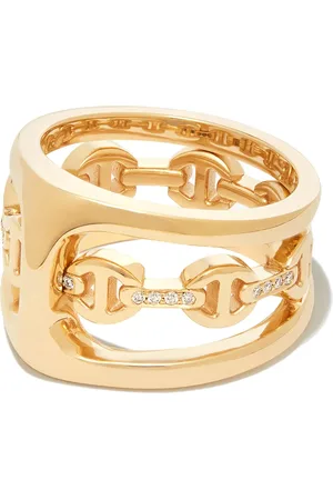 HOORSENBUHS Anillo Phantom en oro amarillo de 18kt con diamantes