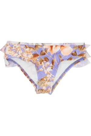 ZIMMERMANN Bikini bottom con estampado floral